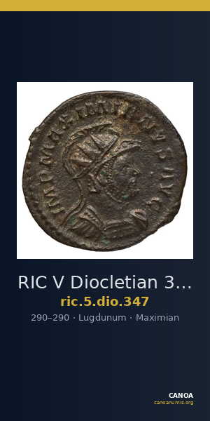 RIC V Diocletian 347 — CANOA
