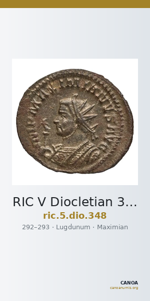 RIC V Diocletian 348 — CANOA