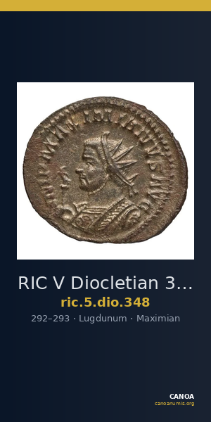 RIC V Diocletian 348 — CANOA