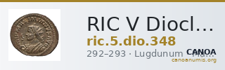 RIC V Diocletian 348 — CANOA