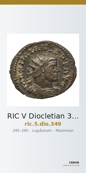 RIC V Diocletian 349 — CANOA