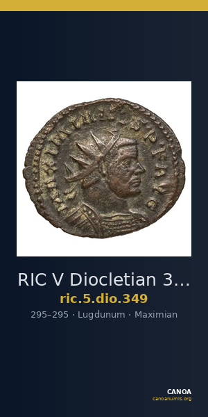RIC V Diocletian 349 — CANOA