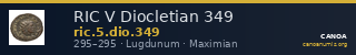 RIC V Diocletian 349 — CANOA
