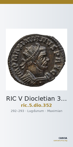 RIC V Diocletian 352 — CANOA