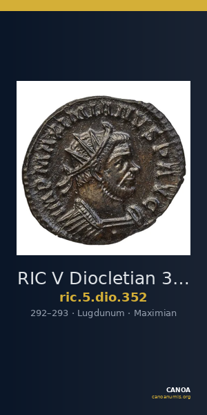 RIC V Diocletian 352 — CANOA