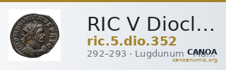 RIC V Diocletian 352 — CANOA