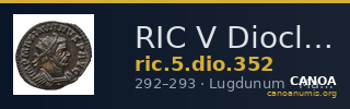 RIC V Diocletian 352 — CANOA