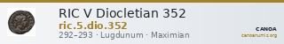 RIC V Diocletian 352 — CANOA