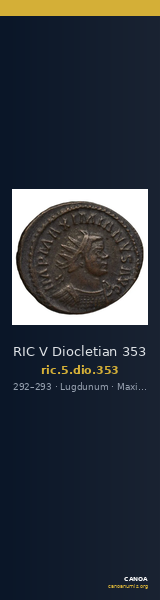 RIC V Diocletian 353 — CANOA