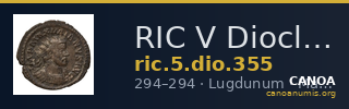 RIC V Diocletian 355 — CANOA