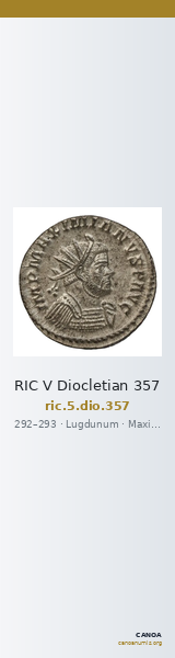 RIC V Diocletian 357 — CANOA