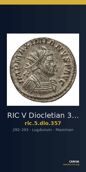 RIC V Diocletian 357 — CANOA