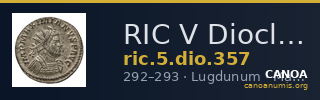 RIC V Diocletian 357 — CANOA
