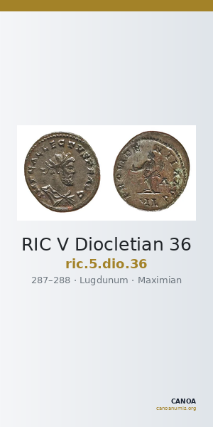 RIC V Diocletian 36 — CANOA