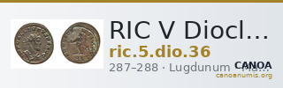 RIC V Diocletian 36 — CANOA
