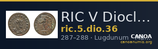 RIC V Diocletian 36 — CANOA
