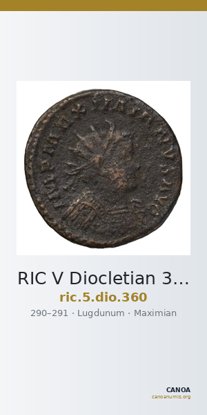 RIC V Diocletian 360 — CANOA