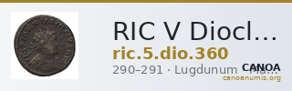 RIC V Diocletian 360 — CANOA