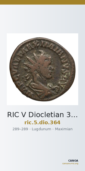 RIC V Diocletian 364 — CANOA