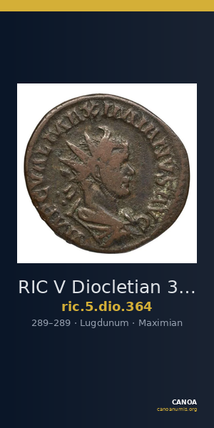 RIC V Diocletian 364 — CANOA