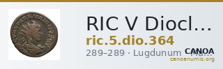 RIC V Diocletian 364 — CANOA