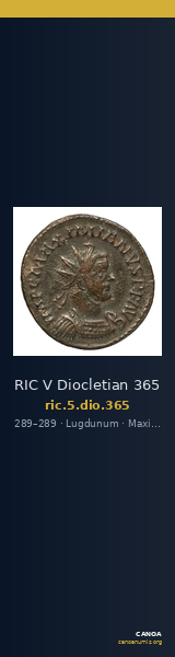 RIC V Diocletian 365 — CANOA
