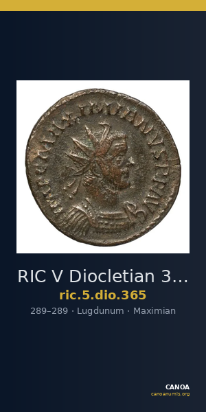 RIC V Diocletian 365 — CANOA