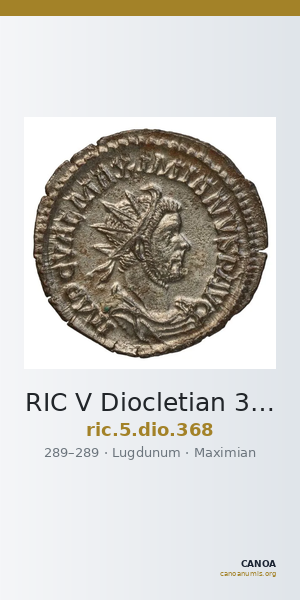 RIC V Diocletian 368 — CANOA