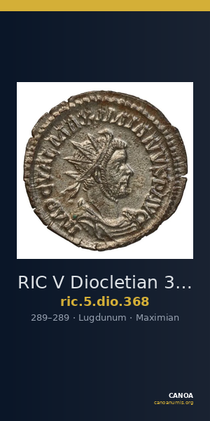 RIC V Diocletian 368 — CANOA