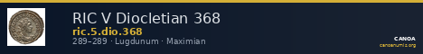 RIC V Diocletian 368 — CANOA