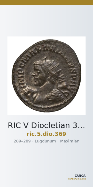 RIC V Diocletian 369 — CANOA