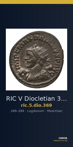 RIC V Diocletian 369 — CANOA