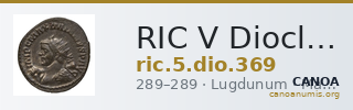 RIC V Diocletian 369 — CANOA