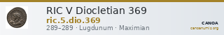 RIC V Diocletian 369 — CANOA