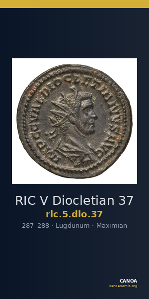 RIC V Diocletian 37 — CANOA