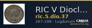 RIC V Diocletian 37 — CANOA