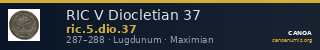 RIC V Diocletian 37 — CANOA