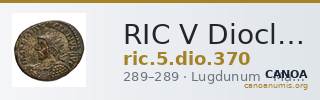 RIC V Diocletian 370 — CANOA
