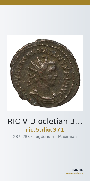 RIC V Diocletian 371 — CANOA