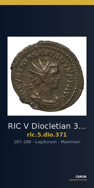 RIC V Diocletian 371 — CANOA