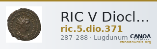 RIC V Diocletian 371 — CANOA