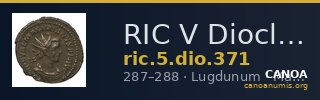 RIC V Diocletian 371 — CANOA
