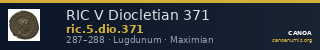 RIC V Diocletian 371 — CANOA