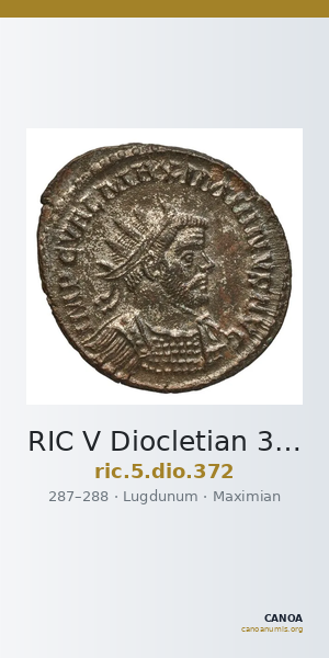 RIC V Diocletian 372 — CANOA