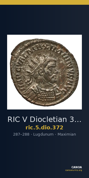 RIC V Diocletian 372 — CANOA