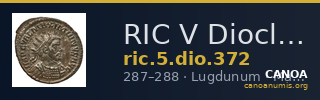 RIC V Diocletian 372 — CANOA