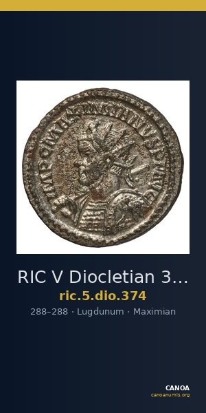 RIC V Diocletian 374 — CANOA