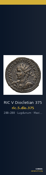 RIC V Diocletian 375 — CANOA