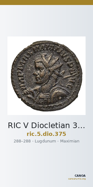 RIC V Diocletian 375 — CANOA