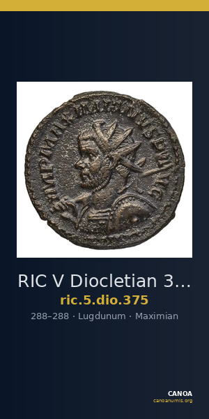 RIC V Diocletian 375 — CANOA